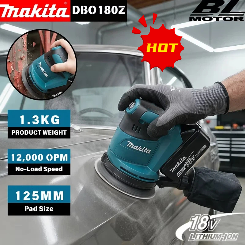 Random Orbital Sander - Бесщеточная аккумуляторная эксцентриковая шлифовальная машина Makita