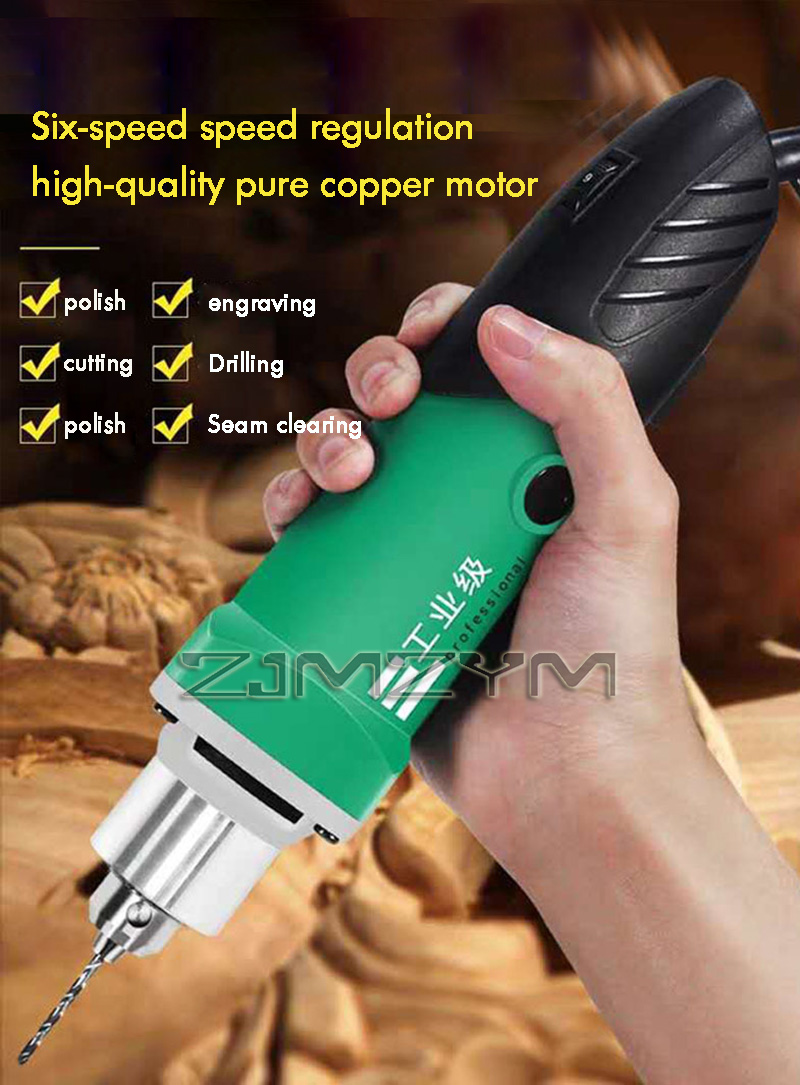 Power Tools Jack - 6-позиционный мощный гравер с переменной скоростью,