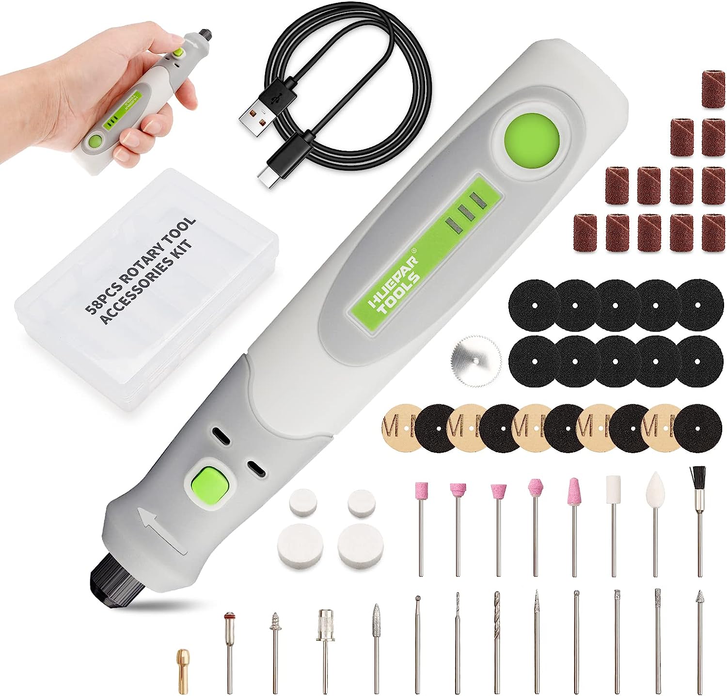 Kit Power Tools - Электрическая дрель, шлифовальный станок, гравер, полировщик