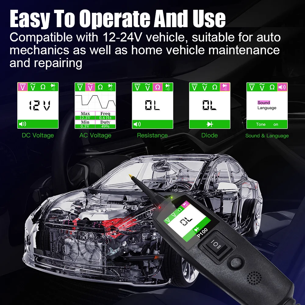 Тестер автомобильных цепей P10 – обзор и цена Kit Power Tools