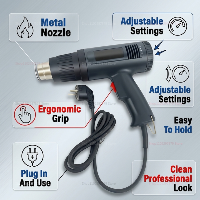 Новый термофен 2500 Вт с регул – обзор и цена Power Tools Station